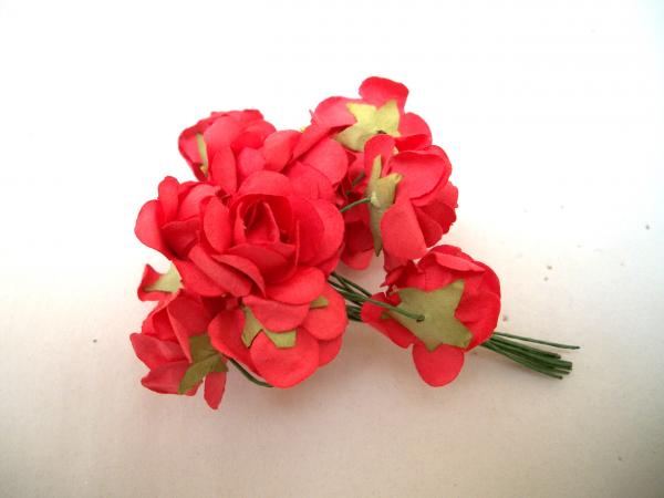 mini botão de flor vermelho
