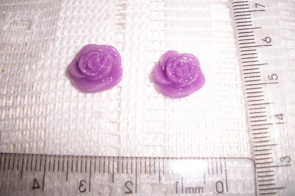 BIS92-FLOR VIOLETA FLUOR PEROLADA-O PAR