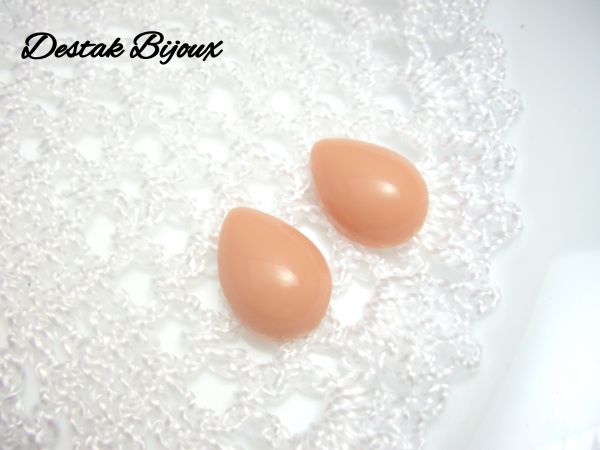 CHATOM GOTA 16.9X24MM NUDE- O PAR