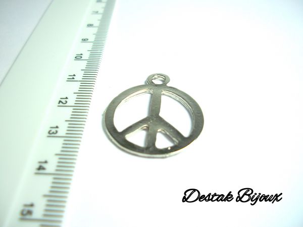 PIN 25-PINGENTE SIMBOLO DA PAZ NÍQUEL-UNIDADE