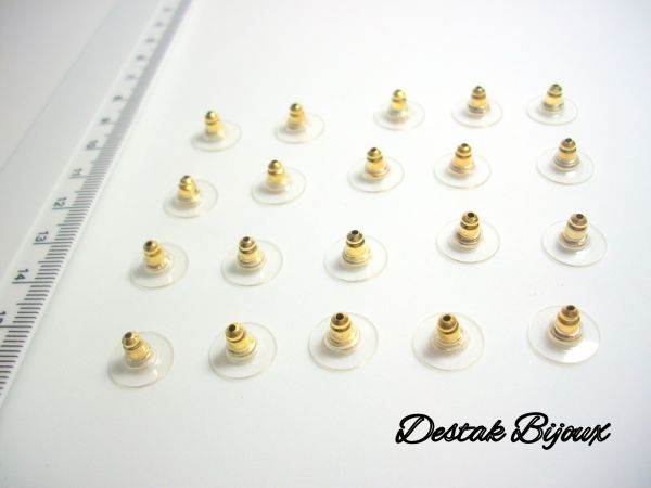 AC58-SUTIÃ DE ORELHA DOURADO-10 PARES