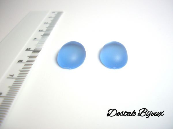 CHATOM OVAL AZUL FOSCO- O PAR