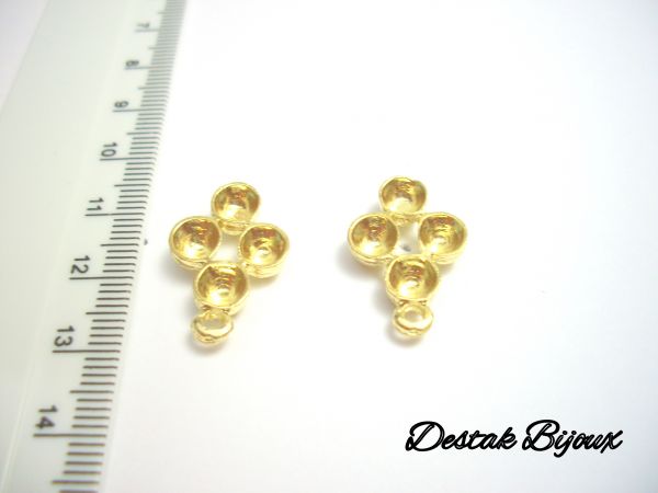 PI48-BASE P/ BRINCO DOURADO-O PAR