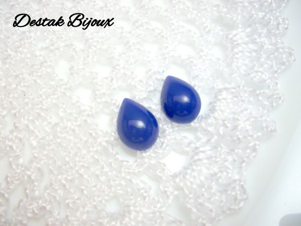 CHATOM GOTA 16.3X12 AZUL ROYAL- O PAR