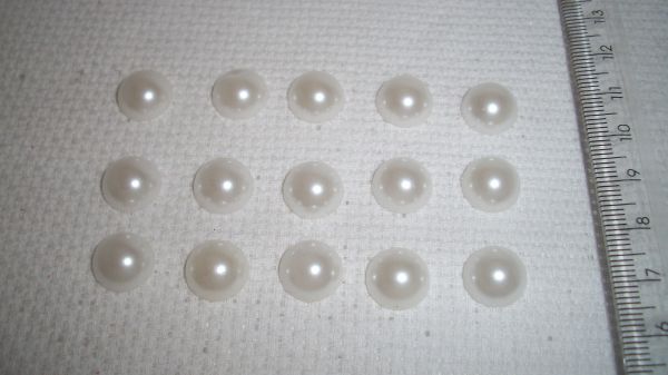 CHMP2-CHATON MEIA PÉROLA BRANCA 12MM-15 UNIDADES