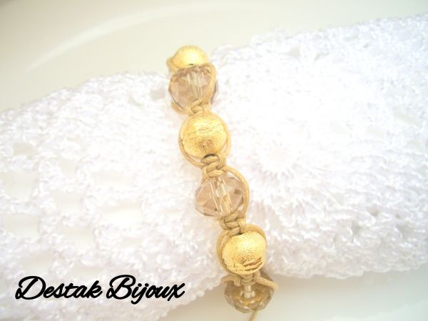PULSEIRA SHAMBALA CRISTAL NUDE-UNIDADE